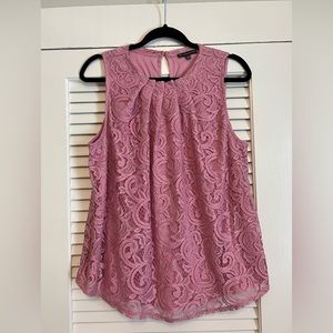 Adrianna Papell lace blouse size large